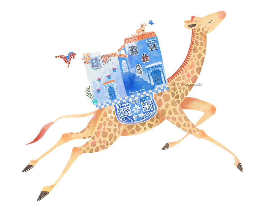 キリンの引っ越しやさんモロッコ