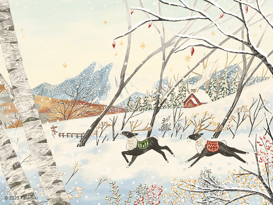 クリスマスイブの朝とトナカイの兄弟